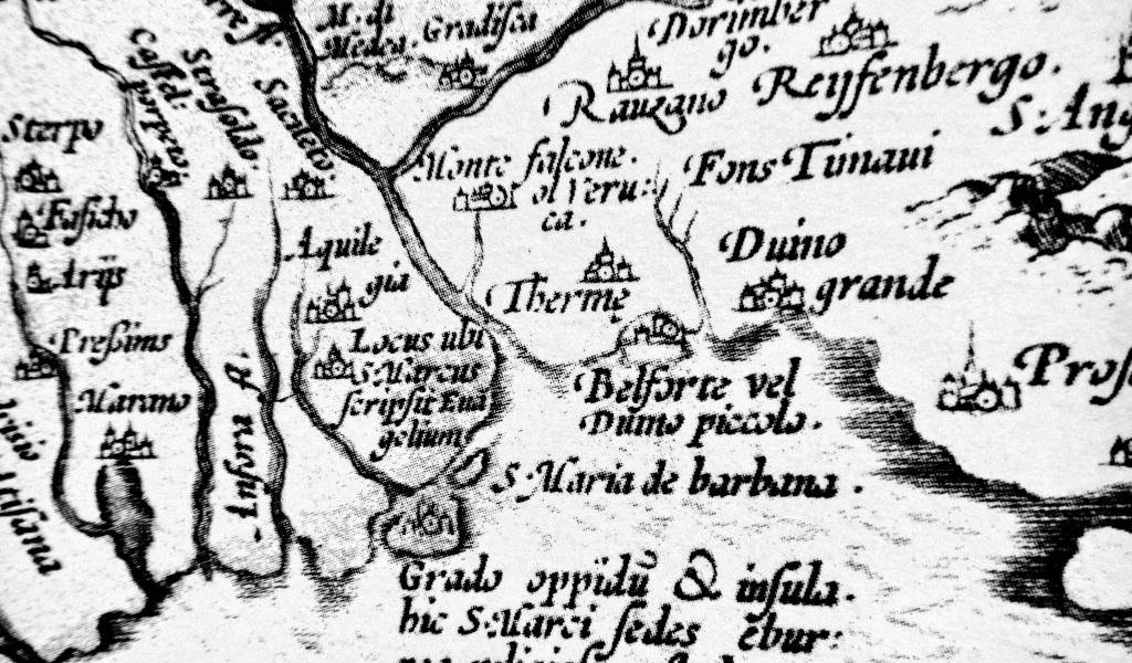 una carta dell’alto Adriatico di Abraham Ortelius