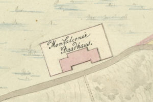 le terme romane di Monfalcone in una mappa del 1824; Monfalcone; archeologia Italia; Lacus Timavi; lacus