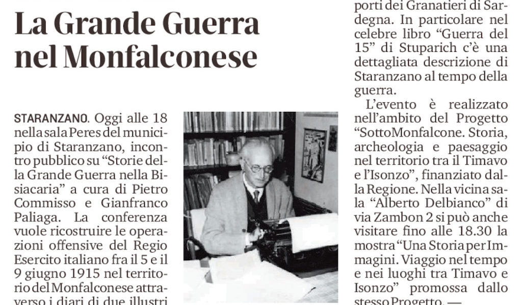 articolo Conferenza 24 gennaio | Storie della Grande Guerra