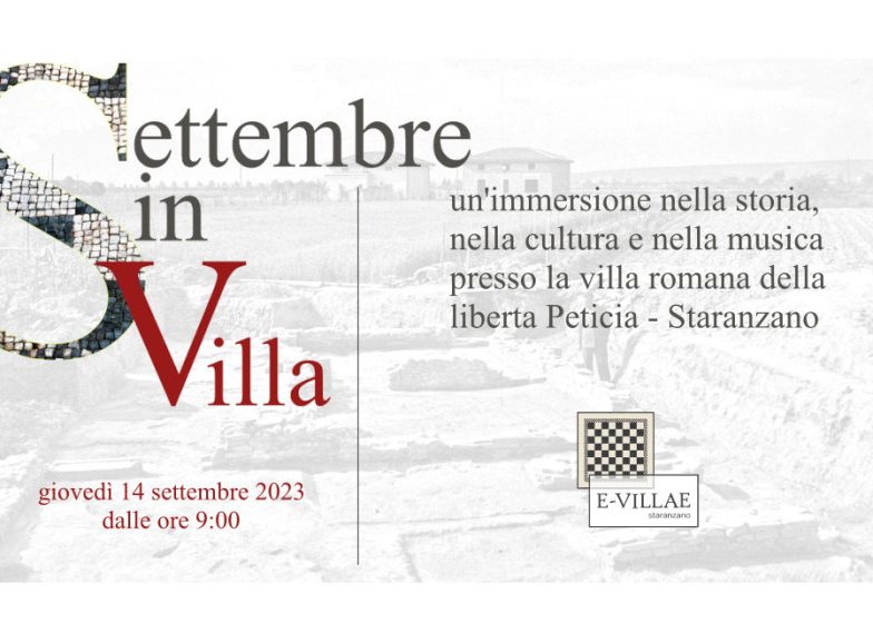 Settembre in Viila; Villa romana; Liberta Peticia; E-Villae; Staranzano